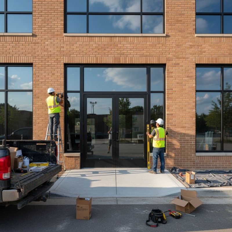 Office Door Installation detail